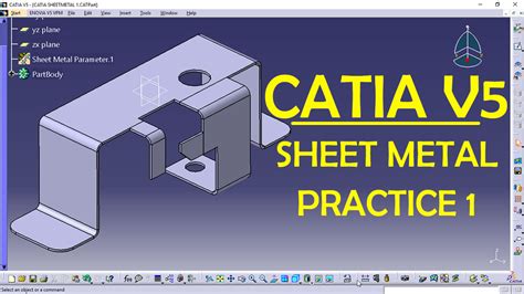 aerospace sheet metal design catia|sheet metal design for practice.